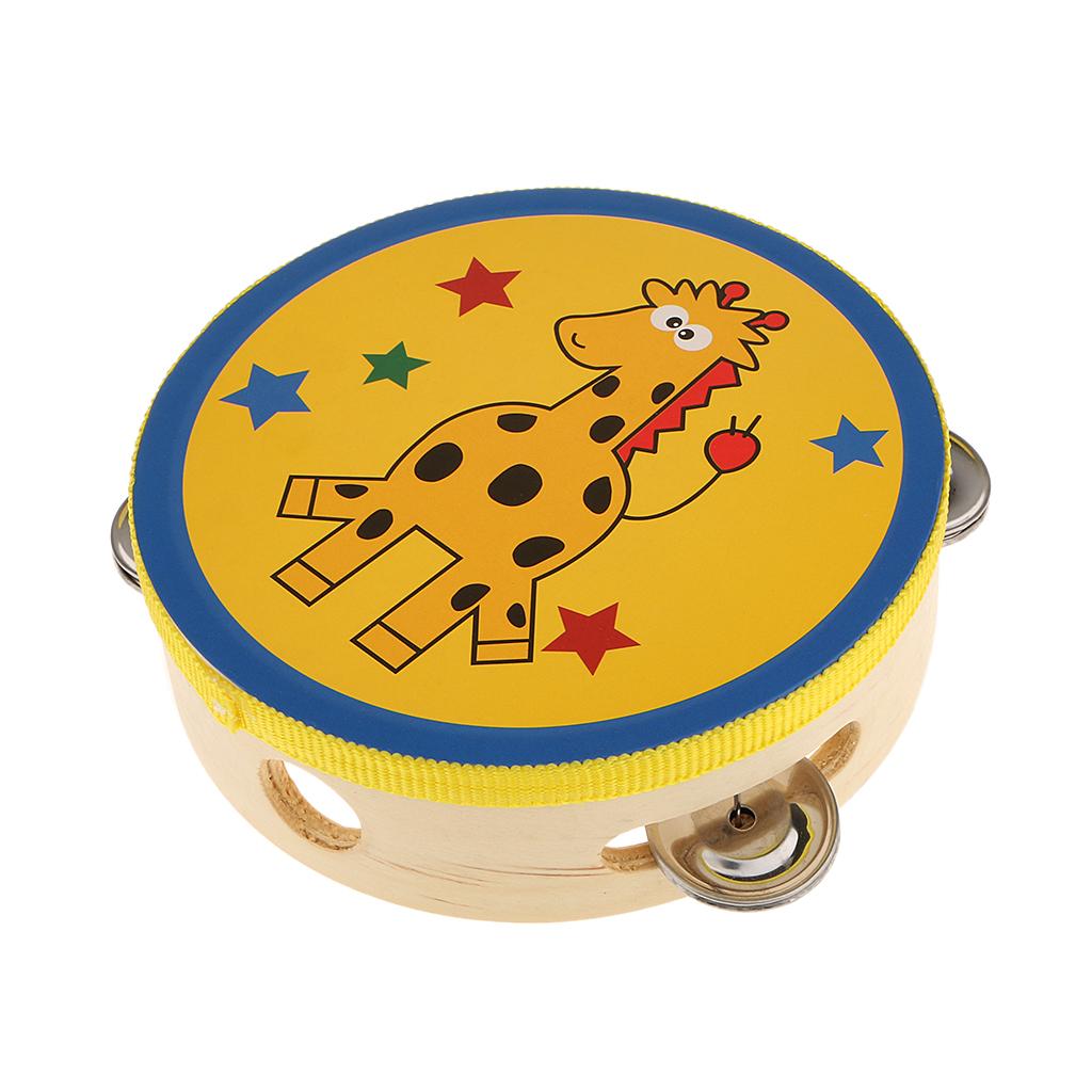 Tambourine Hand Drum - Tamburello in Legno, Piccolo Strumento a