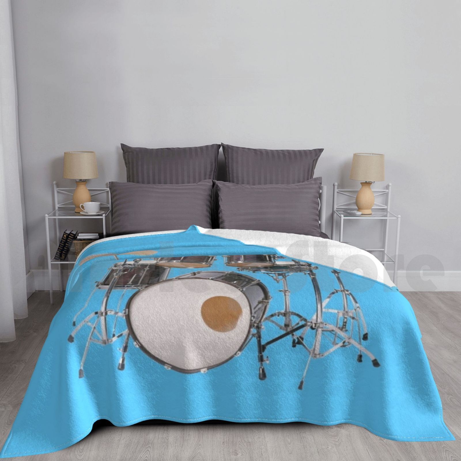 Musical Instrument Images - Illustrazione di batteria Coperta Moda Tamburi