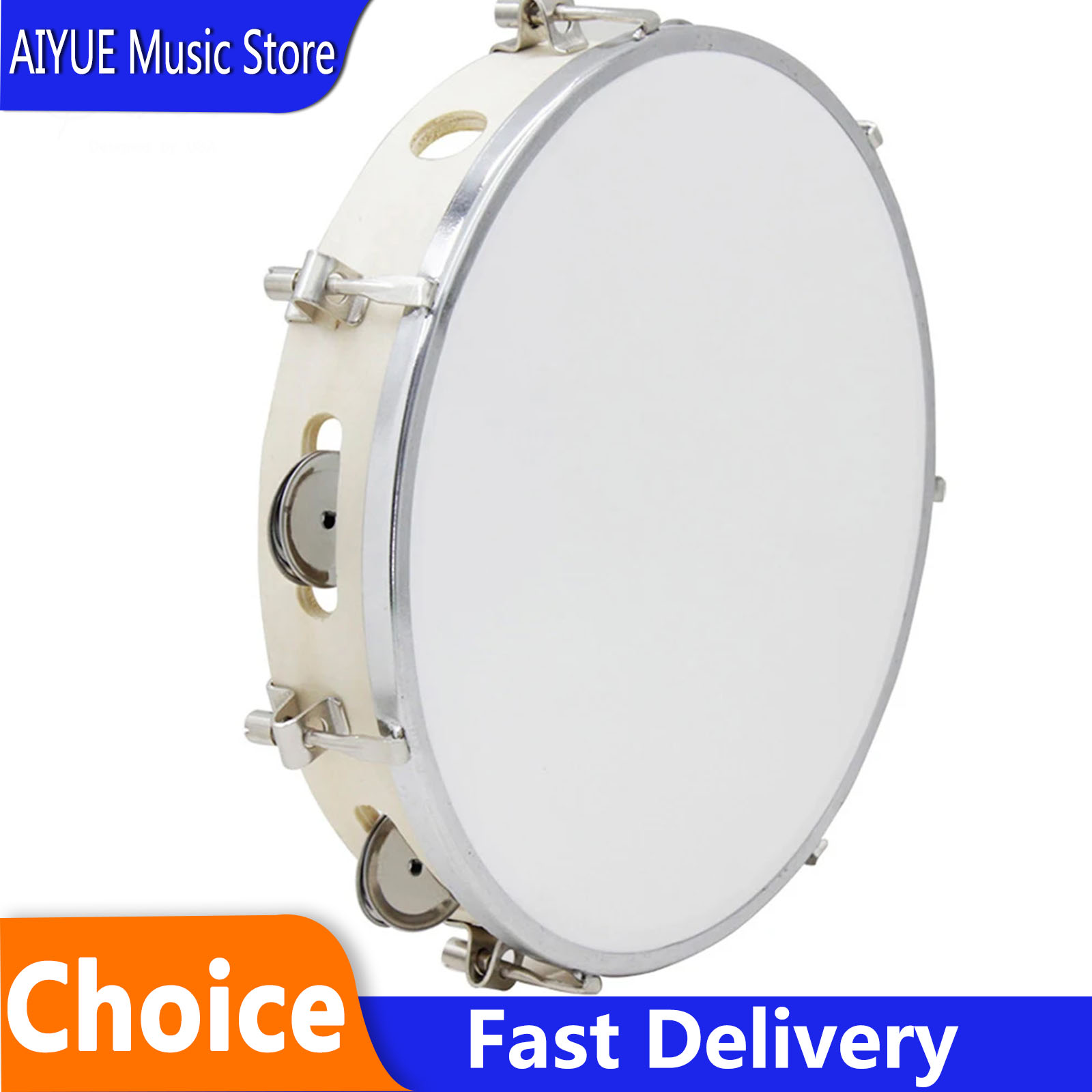 Tambourine Hand Drum - SLADE Tamburello da 10 Pollici Regolabile