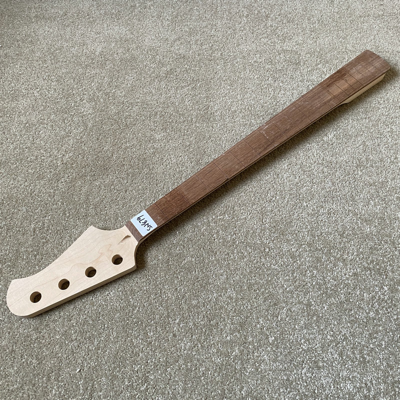 Bass Guitar Fretless - Manico per Basso SN879 Non Finito,
