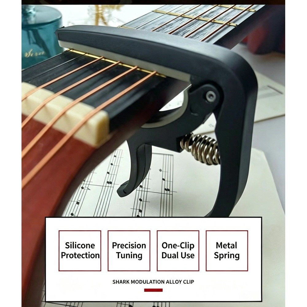 Musical Instrument Dulcimer - Capotasto per Chitarra 2 in 1