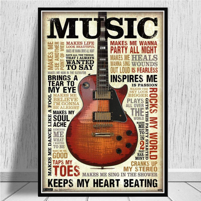 Musical Instrument Images - Stampe su tela immagini Wall Art