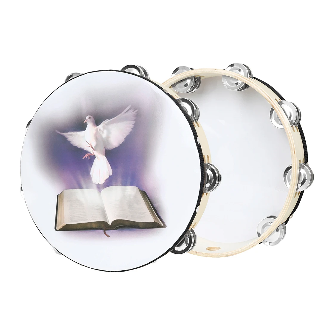 Tambourine Hand Drum - M MBAT Tamburello da 10 pollici