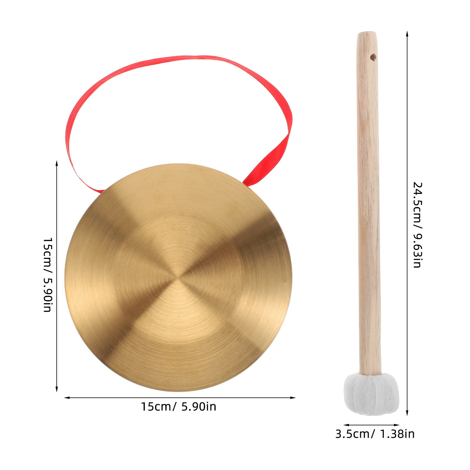 1 Set Mini Gong Portatile in R - Musical Instrument In Chinese recensione e prezzo