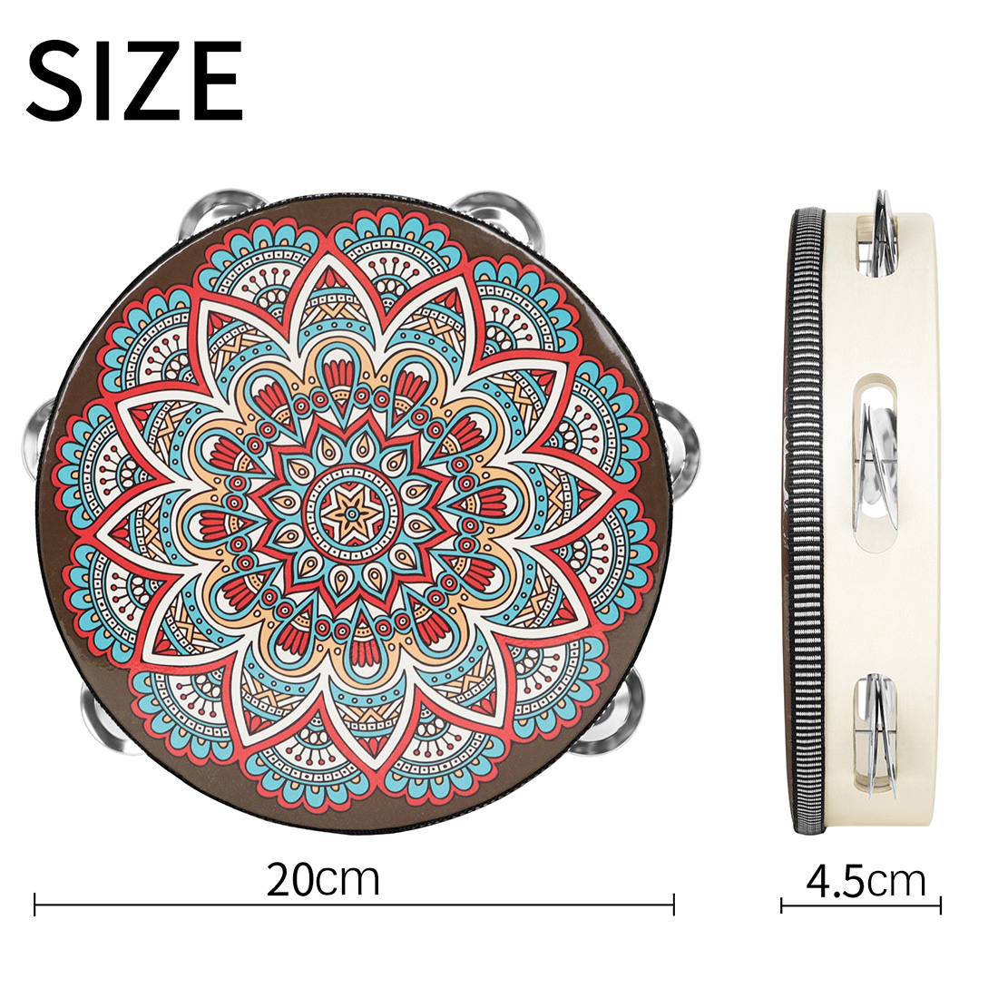 IRIN 8 pollici fila singola st - Tambourine Hand Drum recensione e prezzo