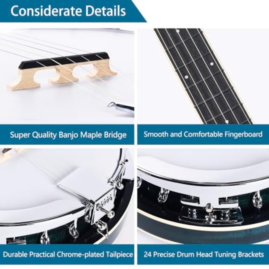 Set di banjo a 5 corde a grand - Banjo 5 String Open recensione e prezzo